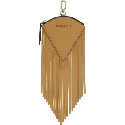 Afbeelding van LIEBESKIND BERLIN Leren Utensil zak Francis Pendant Slice Lentil Geel