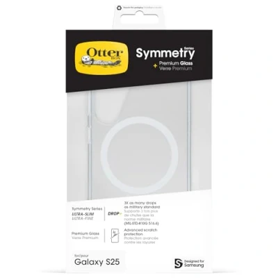 Afbeelding van OtterBox Symmetry Clear mit Magnets + Premium Glass (Samsung Galaxy S25), Smartphonehoes, Transparant