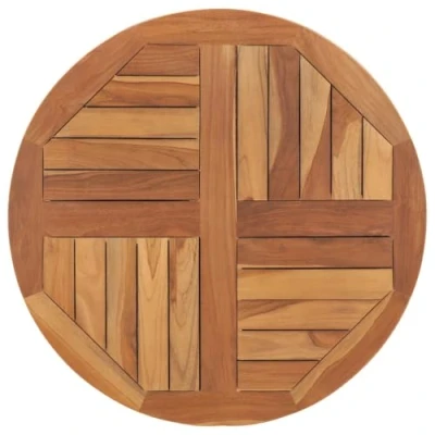 Afbeelding van vidaXL Tafelblad massief teakhout rond 2,5 cm 70