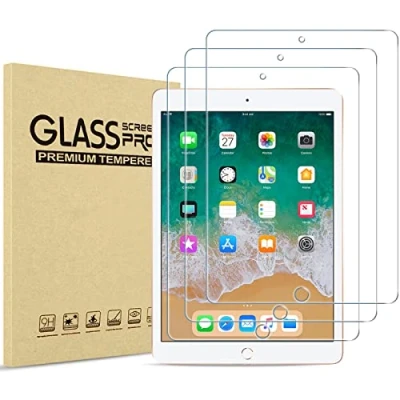 Afbeelding van ProCase 3 stuks displaybeschermfolie van gehard glas voor iPad 9.7 2018/2017 9,7 inch 6e/5e generatie, Pro 2016, Air 2 2014/iPad 2013