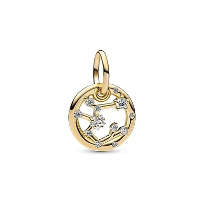Afbeelding van Pandora Moments Sagittarius Zodiac Bedel 762723C01 Met 14 Karaat Gouden Plating