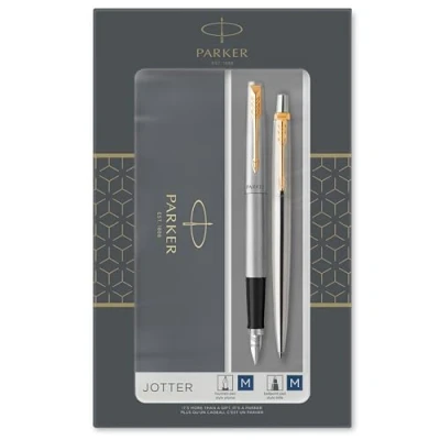 Afbeelding van Parker Jotter Giftbox Duoset, Vulpen En Balpen, Goud