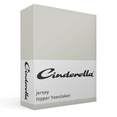 Afbeelding van Cinderella Topper hoeslaken (tot 12 cm) Jersey 80/90x200/210 cm Lichtgrijs