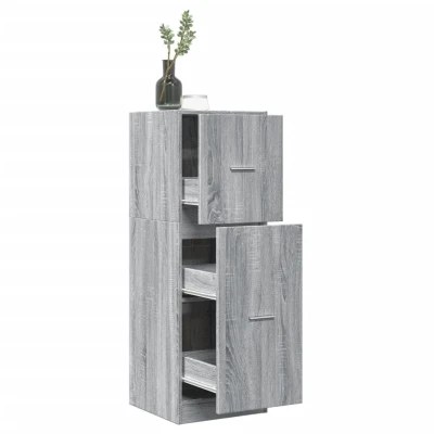 Afbeelding van vidaXL Apothekerskast 40x41x118 cm bewerkt hout grijs sonoma eiken