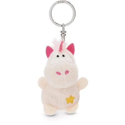 Afbeelding van porte clés licorne Theodor avec étoile 5cm blanc Un compagnon fidèle pour sac à dos ou sac, petits et grands 62087