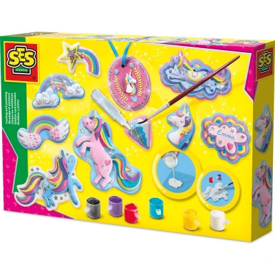 Afbeelding van Ses 01359 Glitter Gips Gieten Eenhoorns