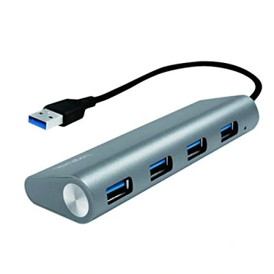 Afbeelding van LogiLink UA0307 USB 3.2 Gen 1 hub 4 poorten Aluminium