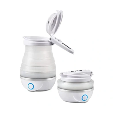 Afbeelding van G3 Ferrari G10165 Opvouwbare siliconen waterkoker &quot;Compà&quot;, dubbele spanning, 0,8 liter, 750 W, wit