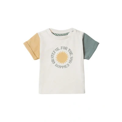 Afbeelding van Noppies Bisbee Tshirt print voor kinderen, Maat: 68, Whitecap gray