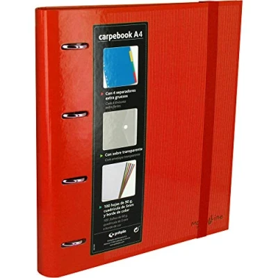 Afbeelding van Ringmap Grafoplas Carpebook Rood (32 x 28 4 cm)