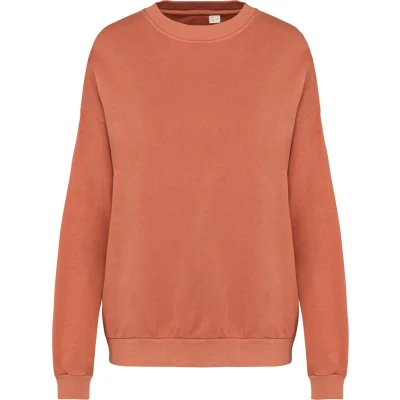 Afbeelding van Native Spirit Ecologische oversized uniseks sweater French Terry NS415 Washed Pomelo