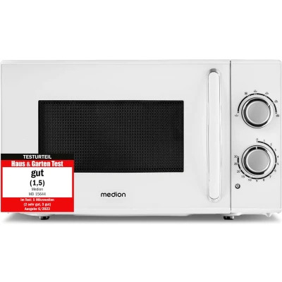 Afbeelding van Medion Magnetron (MD 15644) 700 Watt 17 Liter Ontdooifunctie Vrijstaande Magnetrons met 6 Vermogensniveaus Wit