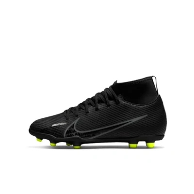 Afbeelding van Nike Jr Superfly 9 Club Fg/Mg voetbalschoenen voor jongens, Zwart/Dk Smoke Grey Summit White Volt