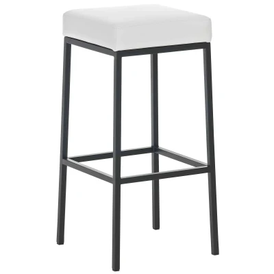Afbeelding van Barkruk Helsinki Kunstleer B80, Wit
