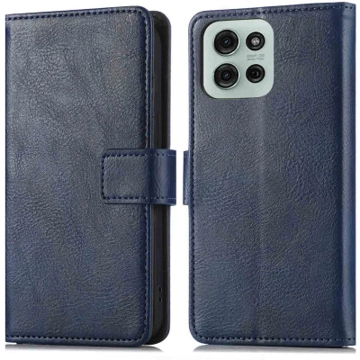 Afbeelding van imoshion Luxe Bookcase voor de Motorola Moto G75 5G Donkerblauw