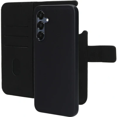 Afbeelding van Mobiparts hoesje geschikt voor Samsung Galaxy A16 Wallet 2 in 1 Boekhoesje MagSafe Echt Leder Uitneembare Case Sterke Magneet Sluiting Contactloos betalen Zwart