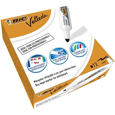 Afbeelding van Bic whiteboardmarker Velleda 1711 zwart