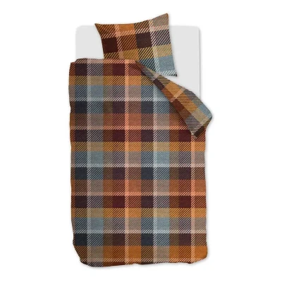 Afbeelding van Beddinghouse Brett dekbedovertrek Eenpersoons 140x200/220 Steenrood