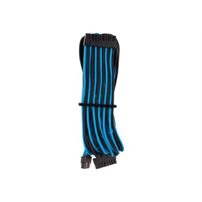 Afbeelding van CORSAIR Premium 24 polige ATX kabel type 4 Gen afzonderlijk ommanteld blauw/zwart