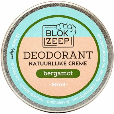 Afbeelding van Blokzeep Deodorant Creme Bergamot 50GR