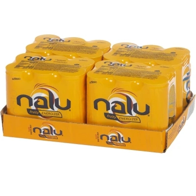 Afbeelding van Nalu Exotic Fruit Energy 24x25cl Drank/drink Blik/can GEEL Energie