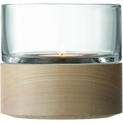 Afbeelding van L.S.A. Lotta Kandelaar met Kaars 22.5 cm Transparent / Glass