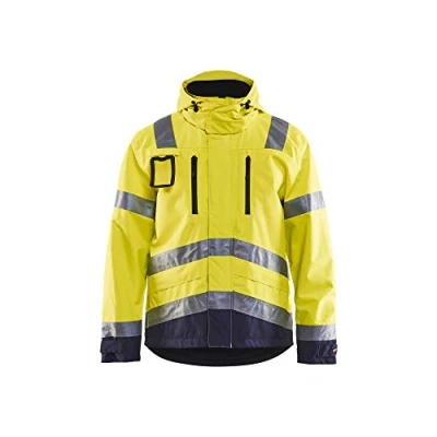 Afbeelding van Blåkläder 4837 1977 Jack Ongevoerd High Vis Geel/Marineblauw maat 4XL