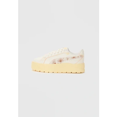 Afbeelding van Puma Karmen II Crafted Flowers Sneakers laag Warm whitealmost apricot, Dames, Maat: 37.5, white almost apricot Leer