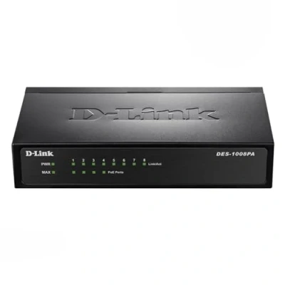 Image de D Link DES 1008PA Commutateur non géré 4 x 10/100 (PoE) + de bureau PoE