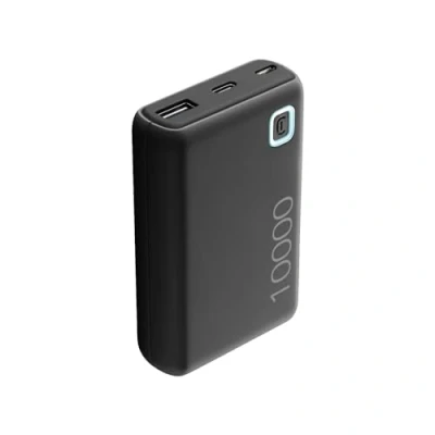 Image de Cellularline Powerbank Essence 10 000 Mah Noir (pbessence10000k)