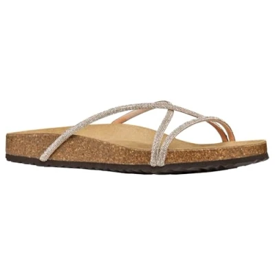 Afbeelding van Geox D Brionia R B platte sandalen voor dames, Kleur: vlees., 36 EU