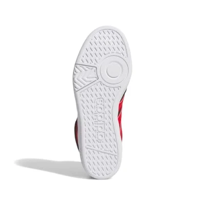 Afbeelding van adidas HOOPS 4.0 MID SHOES schoenen, uniseks, kinderen, Core Zwart/Better Scarlet/Ftwr Wit