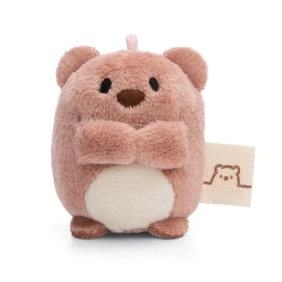 Afbeelding van Nomo pluche knuffeldier, 5 cm, bruin, schattige knuffelpop, om te spelen, voor kinderen en volwassenen, een geweldig cadeau idee