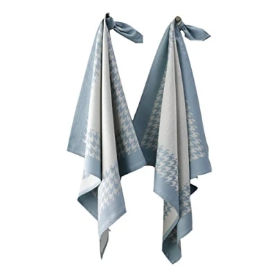 Afbeelding van de Witte Lietaer Theedoek Pied Poule, Oxyde 2 stuks 65 x cm Katoen