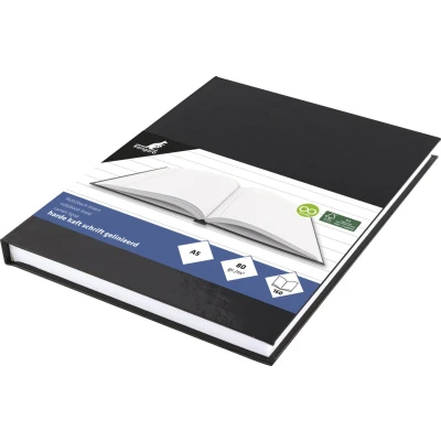 Afbeelding van @Schrift Kangaro A5 HC zwart lijn krimp a 5 stuks 80 vel grams