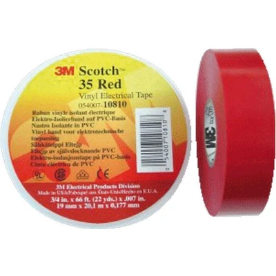 Afbeelding van Scotch 3M Premium 35 Professional Isolatietape 19mm x 20m Rood