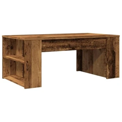 Afbeelding van Salontafel 102x55x42 cm bewerkt hout oud houtkleurig
