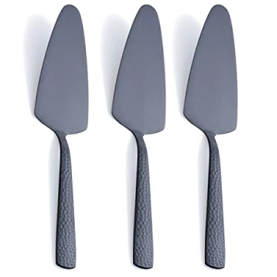 Afbeelding van FULLYWARE Taartschep, zwart, mat, 23,9 cm, van roestvrij staal, zeer robuust, gesatineerd, 3 stuks