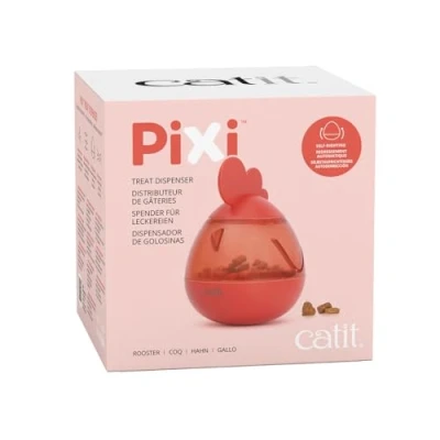Afbeelding van Catit Speelgoed Voor Dieren Kat Ca Pixi Treat Dispenser Rooster 8x8x10,5cm Rood 1st