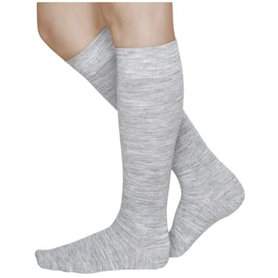 Afbeelding van VITSOCKS Hoge Merino wollen sokken, 80% warm, dames, knielang, voor de winter, Licht grijs (Ral 7035)