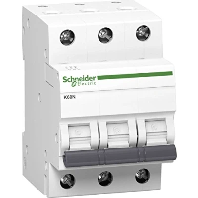 Afbeelding van schneiderelectric Schneider A9K02320 Stroomonderbreker K60N 3P 20A karakteristiek C 6kA