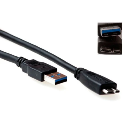 Afbeelding van ACT SB3028 USB 3.0 A Male/USB Micro B Male 50 cm