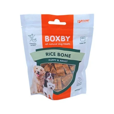 Afbeelding van Boxby Rice Bone Hondensnacks Beender Rijst 100 g