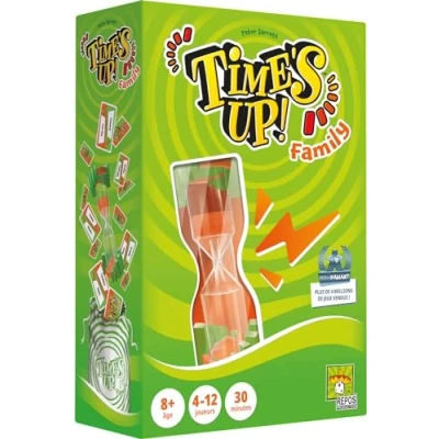Afbeelding van Asmodee Repos Production Time&#039;s Up Family (met reuzenzandloper) Bordspellen Kaartspellen Gezinsspellen Familiespellen Vanaf 8 jaar 4 tot 12 spelers Franse versie