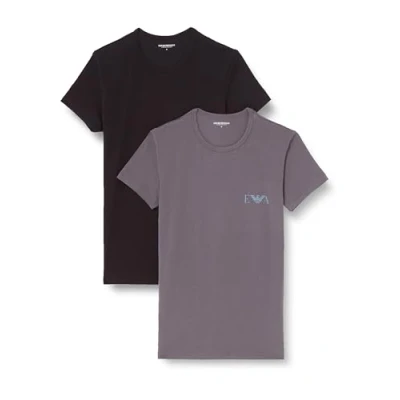 Afbeelding van Emporio Armani Bold Monogram Crew T shirt Heren (2 pack)
