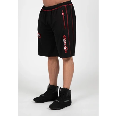 Afbeelding van Gorilla Wear Marlow Mesh Shorts Trainingsbroek Zwart/Rood S/M