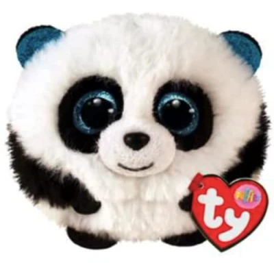 Image de Peluche Ty Puffies Bamboo Noir et Blanc