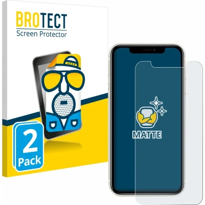 Afbeelding van BROTECT Screenprotector voor Apple iPhone 11 Folie Beschermfolie matte (2 Stuks)