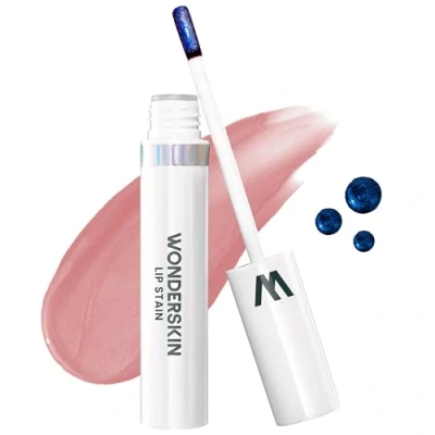 Image de Wonderskin Wonder Blading Lip Stain Masque, Vandfast Nude Stain, Langtidsholdbar Læbemakeup, Transfer Proof Tint, Pink Læbemakeup (XOXO Masque)