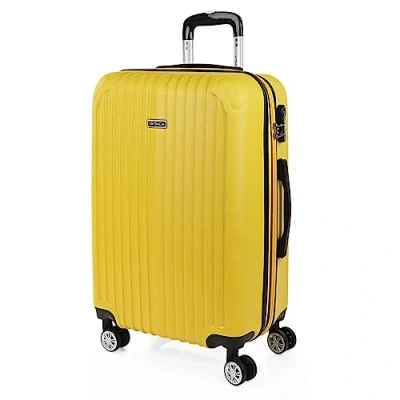 Afbeelding van ITACA Set van 3 uittrekbare koffers, 55/66/76 cm, ABS 4, harde wielen, robuust en licht. Slot geschikt voor Ryanair, middelgroot groot. T71500
